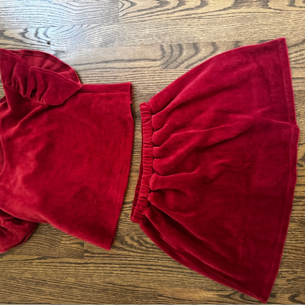 H&M Rich Red Velvet Garment